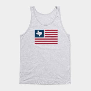 Vintage Texas USA Flag // Retro American Flag Stars and Stripes Tank Top